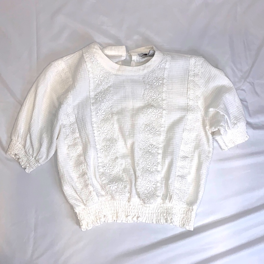 white lace blouse